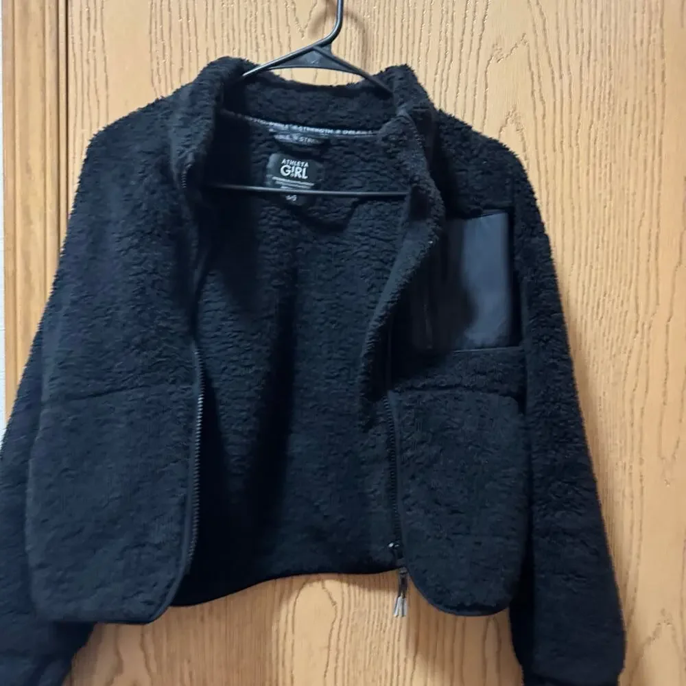Athleta girls teddy bear jacket size 12